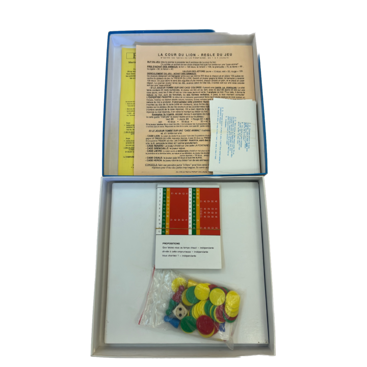 La Cour du Lion - Jeu educatif grammaire 8 ans 2-4 joueurs -
