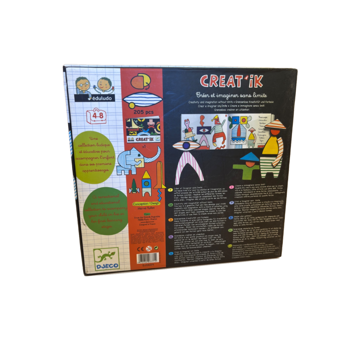 Creat'iK - Djeco - Jeu creatif 4 ans 1-4 joueurs - Complet