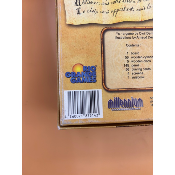 Ys - Rio Grande Games - Jeu de strategie 12 ans 2-4 joueurs -