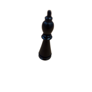 Fou noir bois - Echecs Schmidt Spiele - Pièce détachée