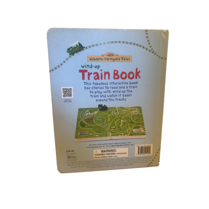 Wind-Up Train Book - Usborne - Livre interactif 3 ans 1-2