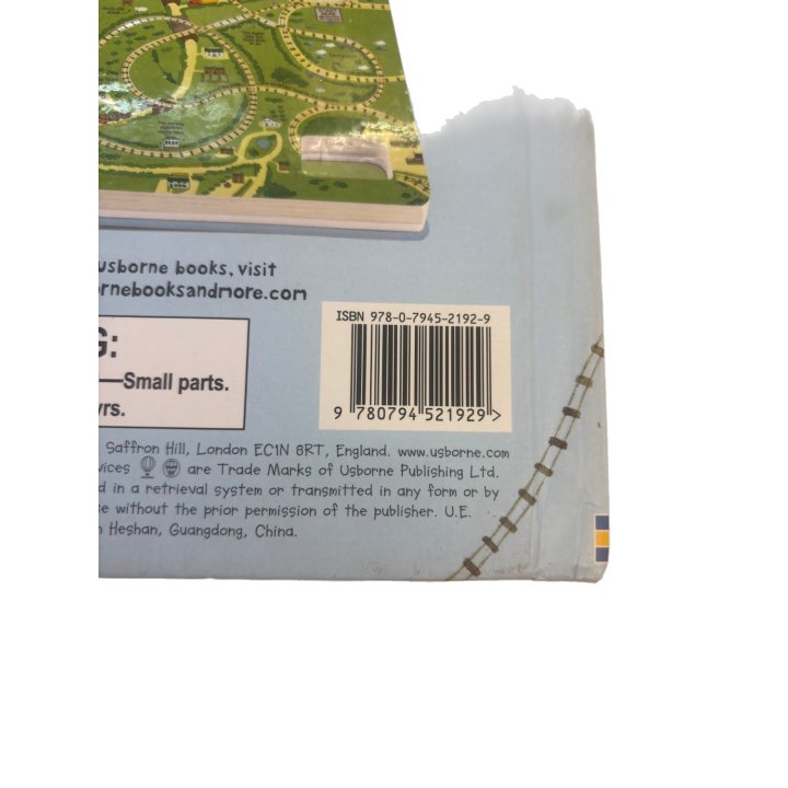 Wind-Up Train Book - Usborne - Livre interactif 3 ans 1-2