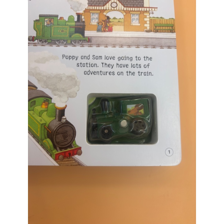 Wind-Up Train Book - Usborne - Livre interactif 3 ans 1-2