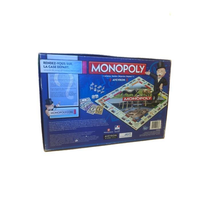 Monopoly Aveyron - Hasbro - Jeu de strategie 8 ans 2-8 joueurs -