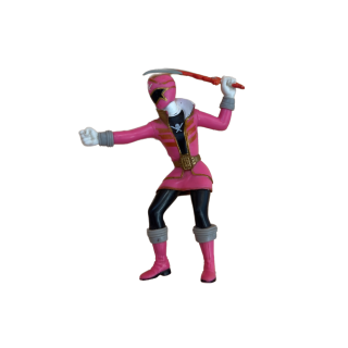 Power Rangers - Figurine Ranger Rose avec sabre - Jouet action 4