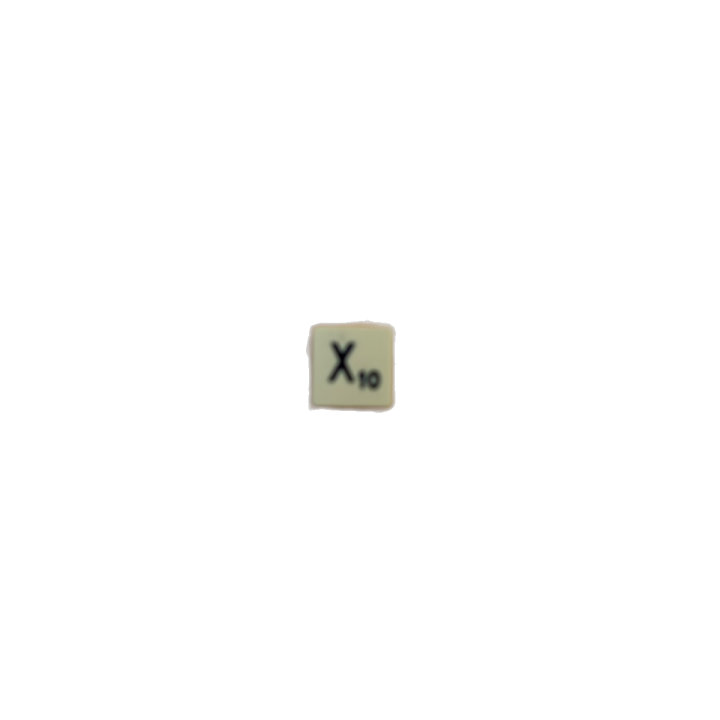 Lettre X (10 pts) - Scrabble Voyage 1988 - Spear's Games
