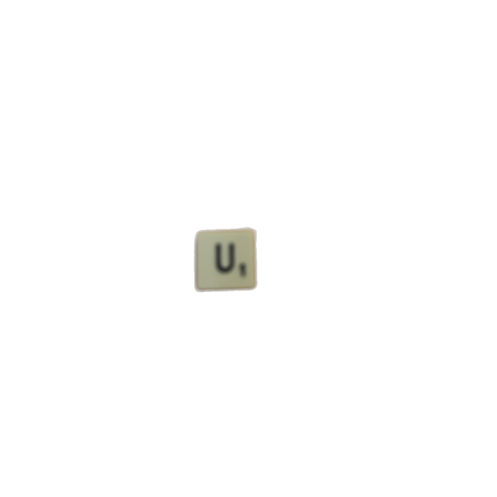 Lettre U - Scrabble Voyage 1988 - Spear's Games