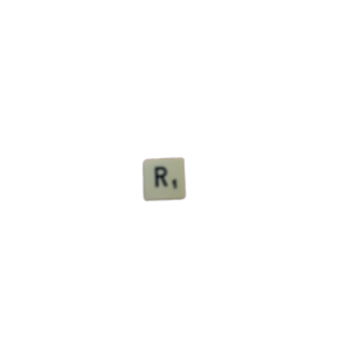 Lettre R — Scrabble Voyage Spear's Games 1988 — Pièce