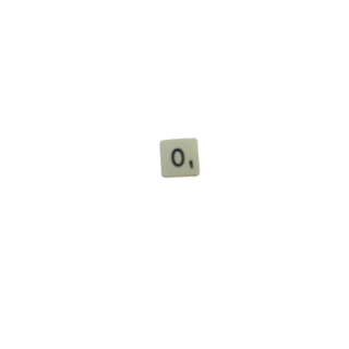 Lettre O — Scrabble Voyage 1988 — Pièce détachée