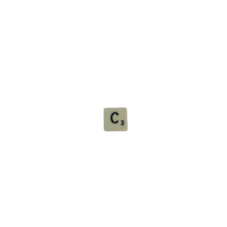 Lettre C - Scrabble Voyage Spear's Games 1988 - Pièce détachée