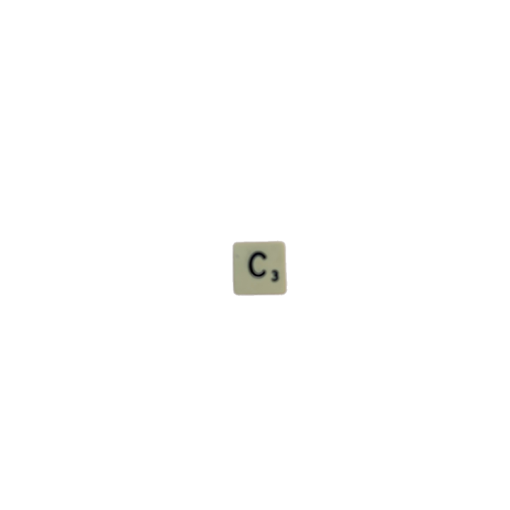 Lettre C - Scrabble Voyage Spear's Games 1988 - Pièce détachée