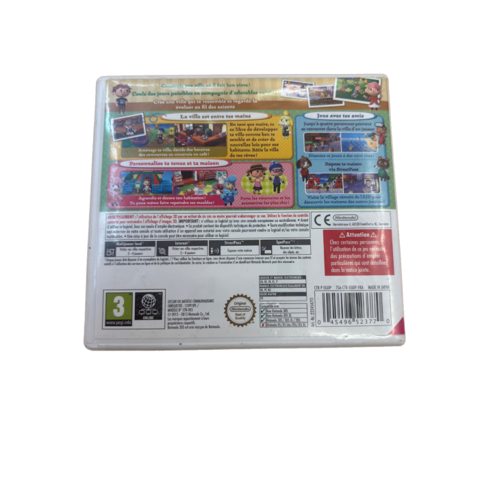 Animal Crossing New Leaf - Nintendo - Jeu de simulation 3 ans -