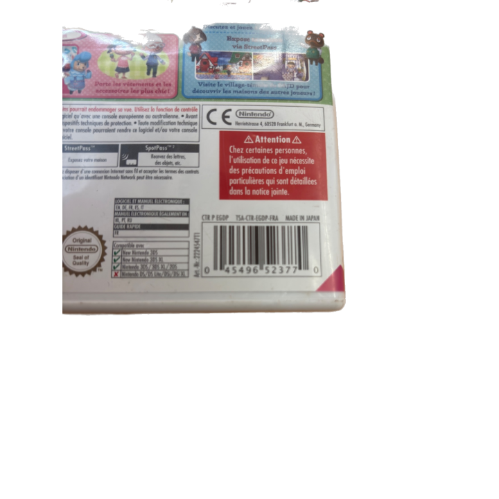 Animal Crossing New Leaf - Nintendo - Jeu de simulation 3 ans -