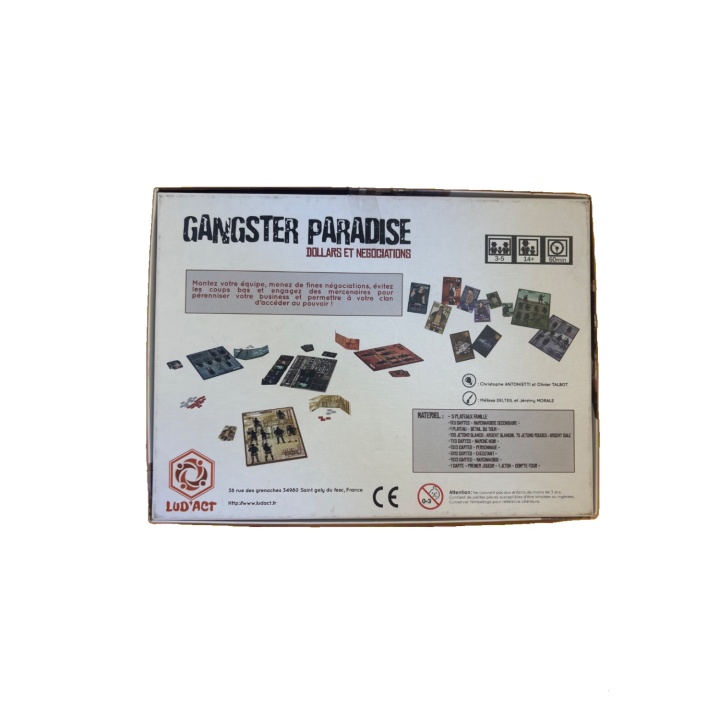 Gangster Paradise - Ludact - Jeu de strategie 14 ans 3-5 joueurs