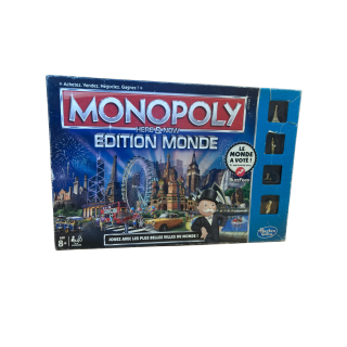 Monopoly Edition Monde - Hasbro - Jeu de strategie 8 ans 2-4