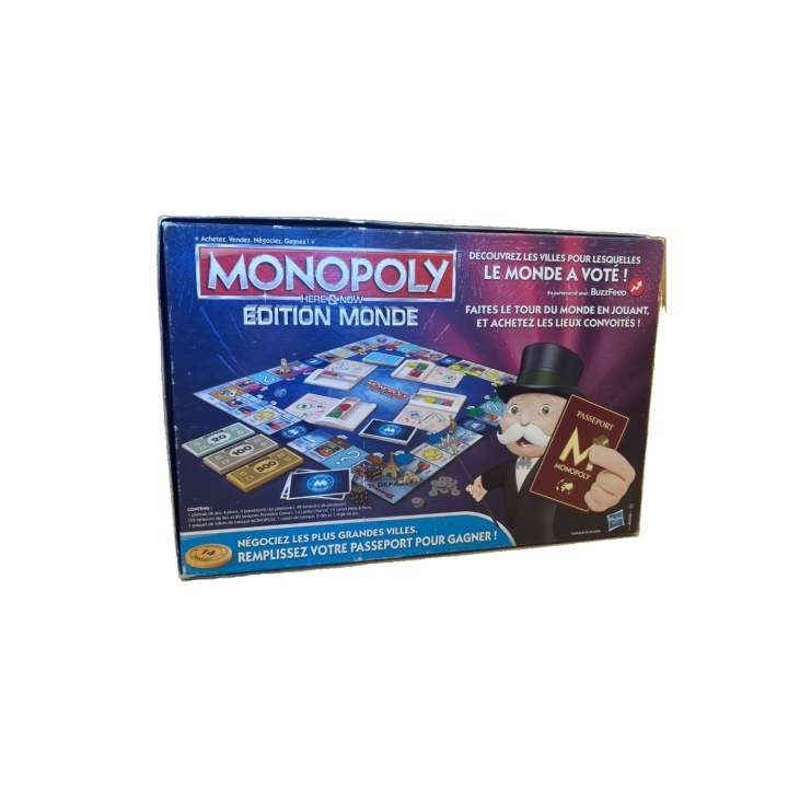 Monopoly Edition Monde - Hasbro - Jeu de strategie 8 ans 2-4