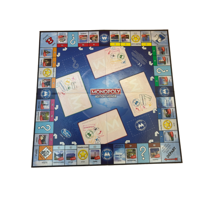 Monopoly Edition Monde - Hasbro - Jeu de strategie 8 ans 2-4