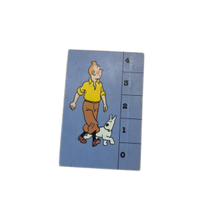 Carte compteur Tintin - Piège du Totem d'Hor Nathan