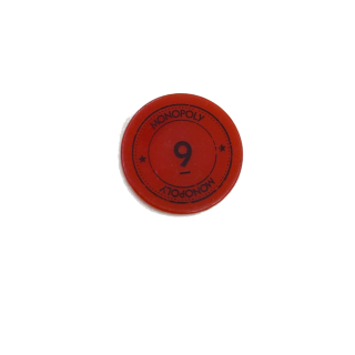 Jeton rouge n°9 - Monopoly Edition Monde Hasbro