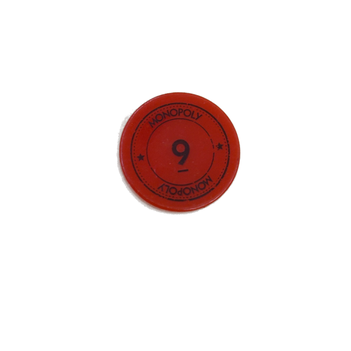 Jeton rouge n°9 - Monopoly Edition Monde Hasbro