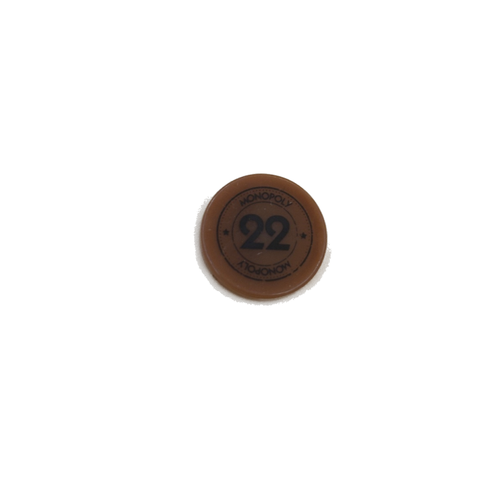 Jeton marron n°22 - Monopoly Edition Monde Hasbro