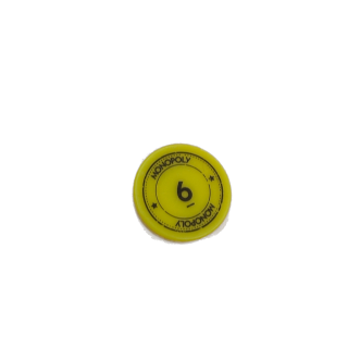 Jeton jaune n°6 - Monopoly Edition Monde Hasbro