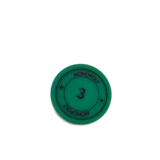 Jeton vert n°3 - Monopoly Edition Monde Hasbro