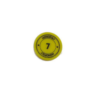 Jeton jaune n°7 - Monopoly Edition Monde - Hasbro