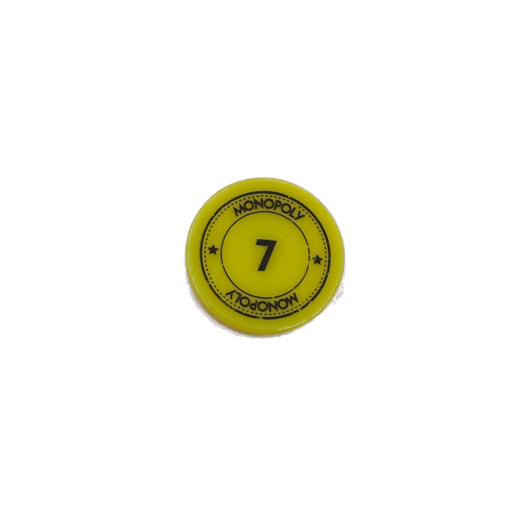 Jeton jaune n°7 - Monopoly Edition Monde - Hasbro