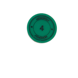 Jeton vert n°4 - Monopoly Edition Monde Hasbro
