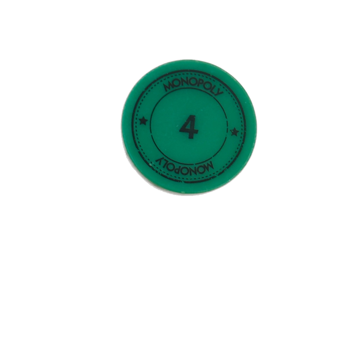 Jeton vert n°4 - Monopoly Edition Monde Hasbro