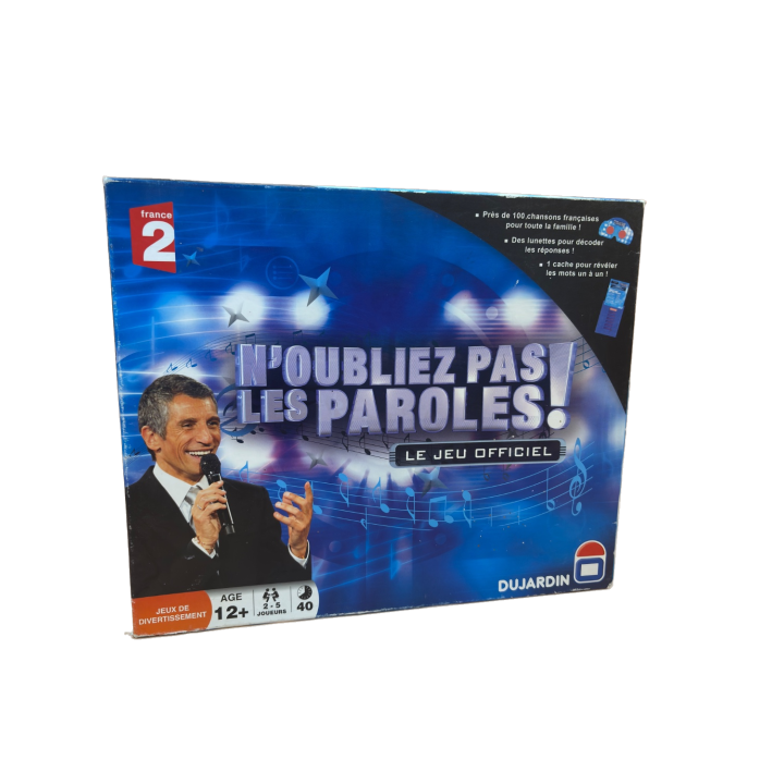 Règle N'Oubliez Pas Les Paroles PDF - Notice Dujardin Complète