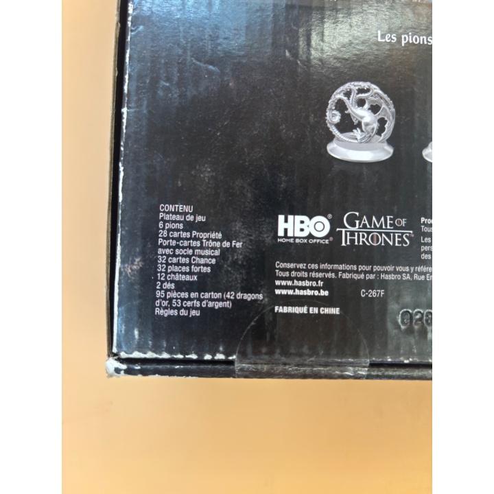 Monopoly Game of Thrones - Hasbro - Jeu de strategie adulte 2-6