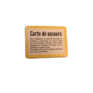 Carte de secours — Le Trésor des Incas — Ravensburger 1989