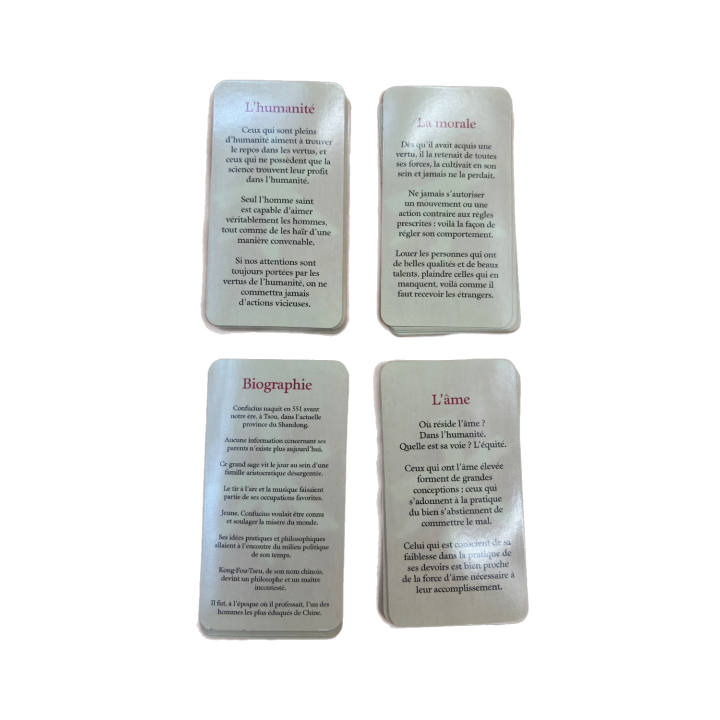 La Sagesse selon Confucius - ESI - Oracle 78 cartes citations