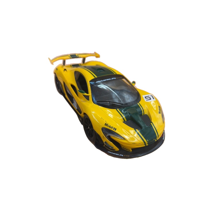 McLaren P1 GTR - Voiture radiocommandée jaune n°51 - Miniature