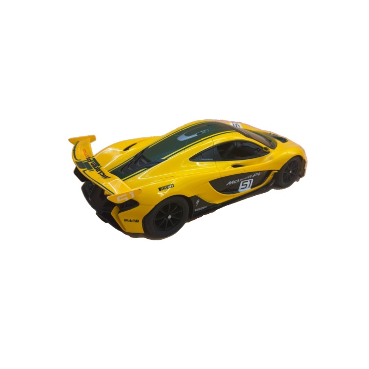 McLaren P1 GTR - Voiture radiocommandée jaune n°51 - Miniature