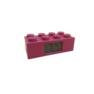 Reveil LEGO Brique Rose - Horloge digitale enfant - Occasion