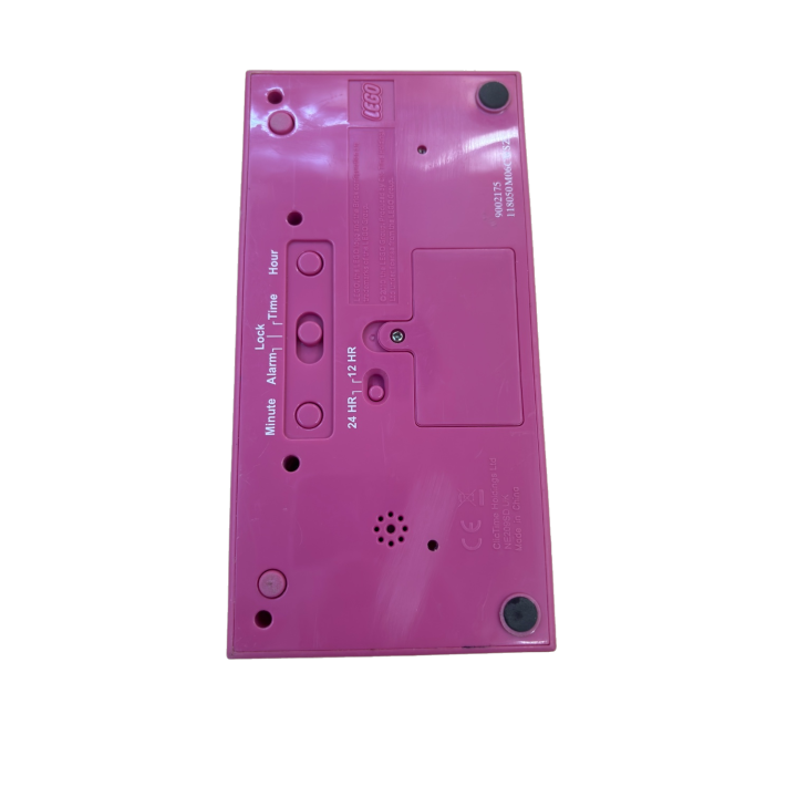 Reveil LEGO Brique Rose - Horloge digitale enfant - Occasion