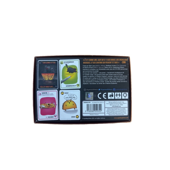 Exploding Kittens - Asmodee - Jeu de cartes 7 ans 2-5 joueurs -