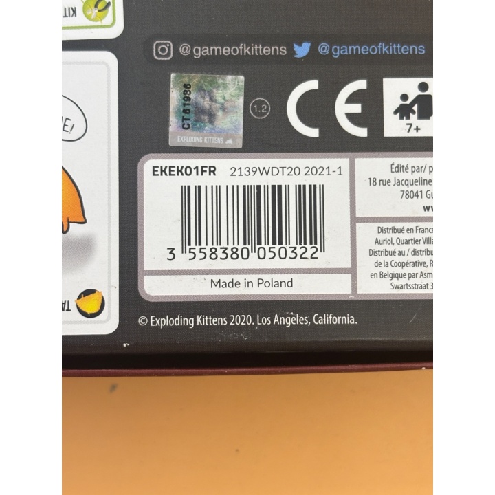 Exploding Kittens - Asmodee - Jeu de cartes 7 ans 2-5 joueurs -