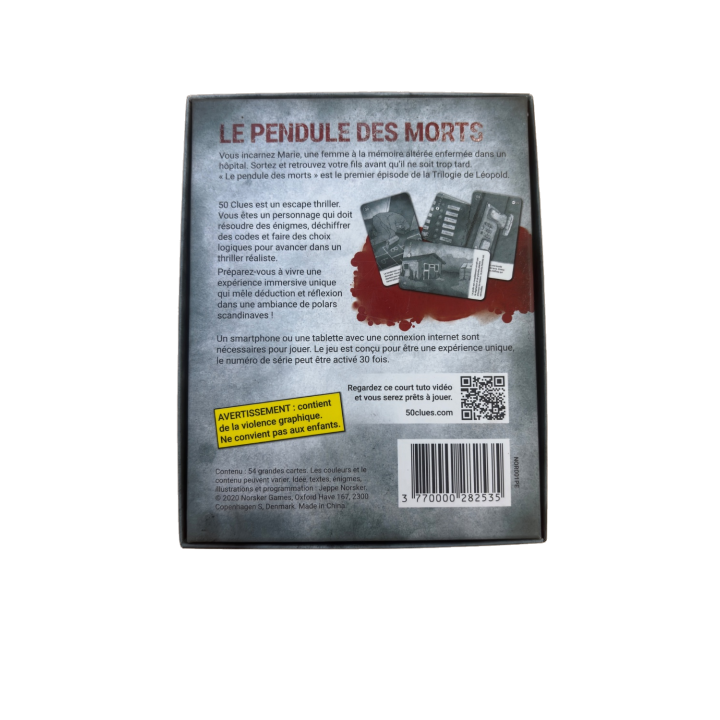 Le Pendule des Morts - 50 Clues - Jeu aventure 16 ans 1-5