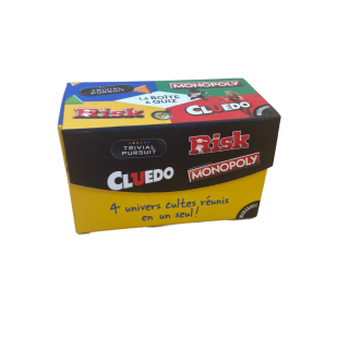La Boite a Quiz 4 Jeux - Hasbro Marabout - Jeu famille 8 ans