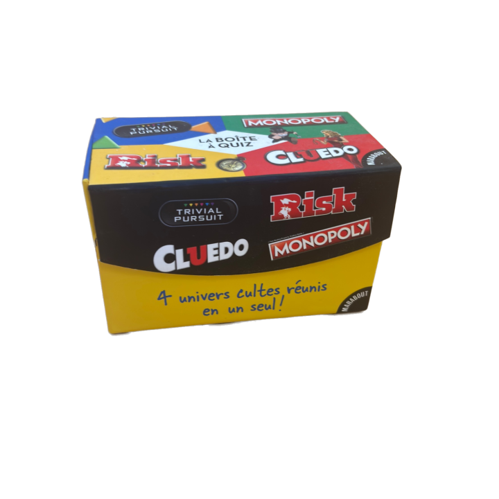 La Boite a Quiz 4 Jeux - Hasbro Marabout - Jeu famille 8 ans