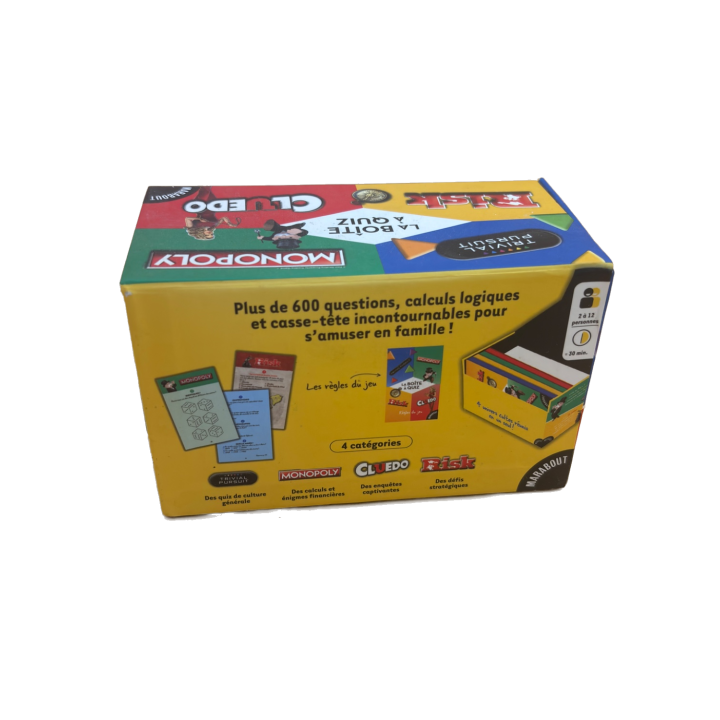 La Boite a Quiz 4 Jeux - Hasbro Marabout - Jeu famille 8 ans
