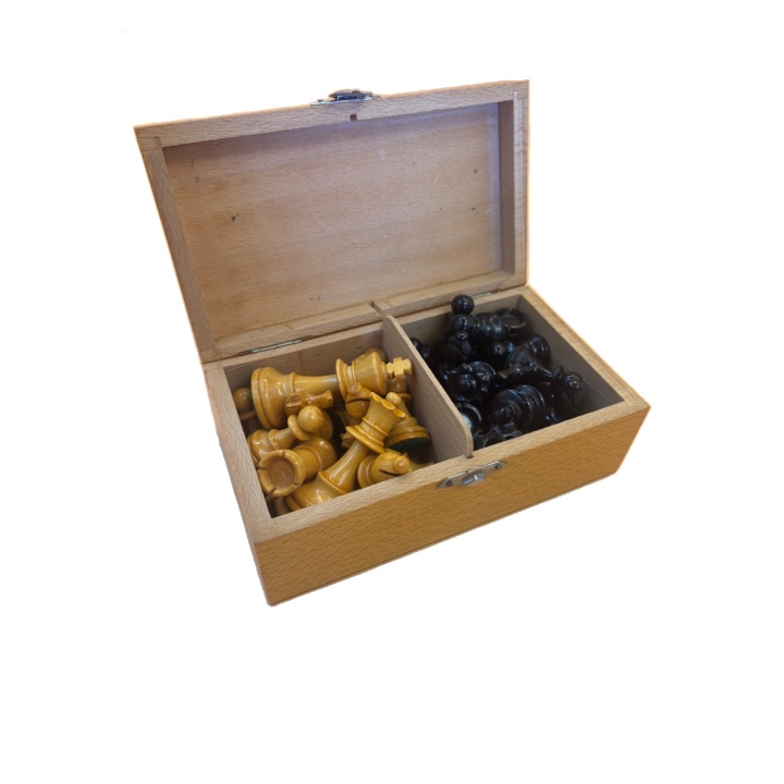 Pièces d'Échecs en Bois - Jeu de stratégie 2 joueurs - Complet