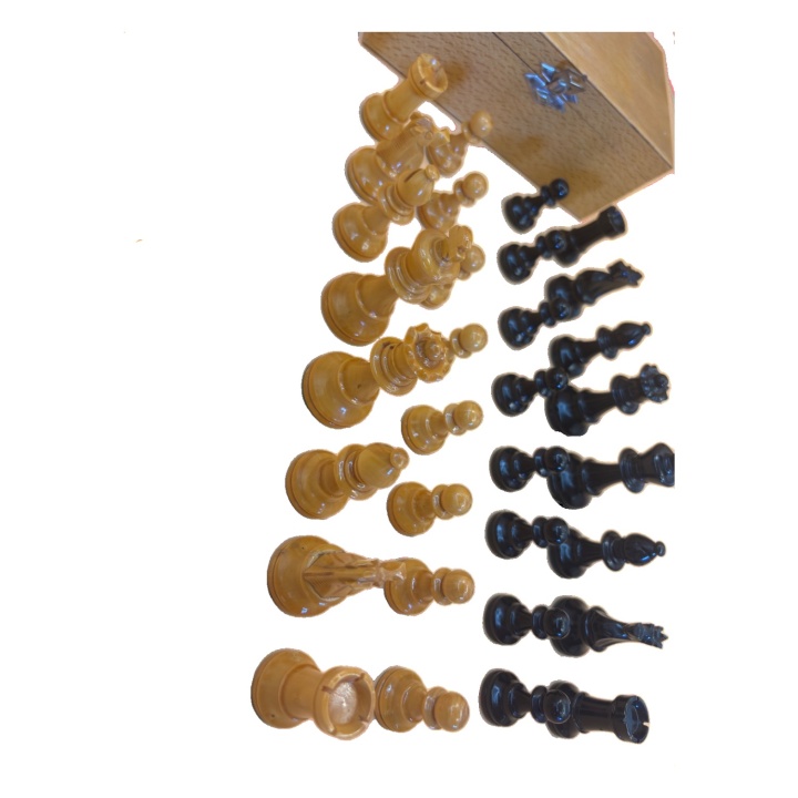 Pièces d'Échecs en Bois - Jeu de stratégie 2 joueurs - Complet