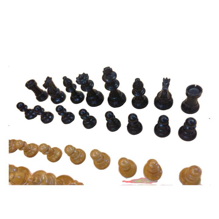 Pièces d'Échecs en Bois - Jeu de stratégie 2 joueurs - Complet