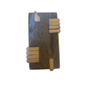 Pin's Vintage Main Livre - Badge collection metal - Occasion