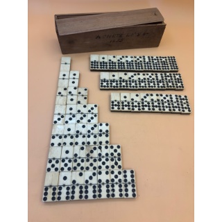 Dominos Anciens Os et Ebene 1855 - Jeu de reflexion 8 ans 2-4